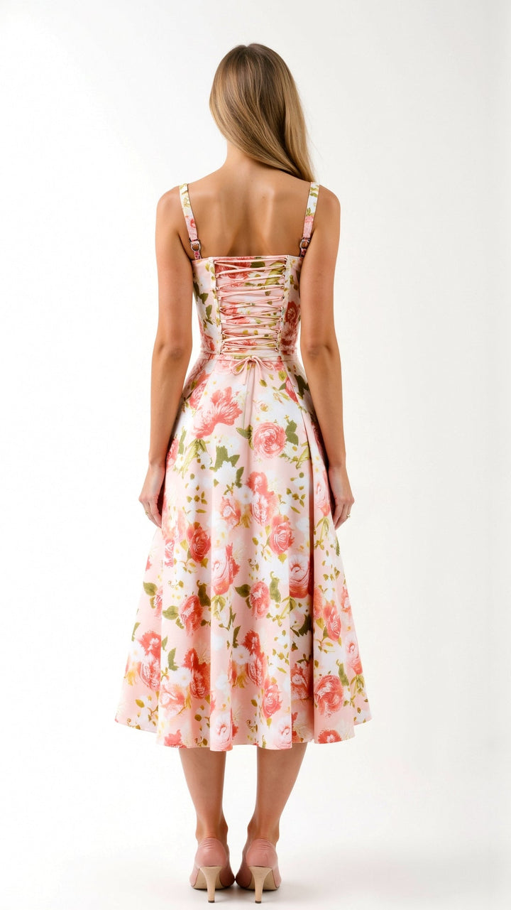 Caitlin - Elegant Midi Dress