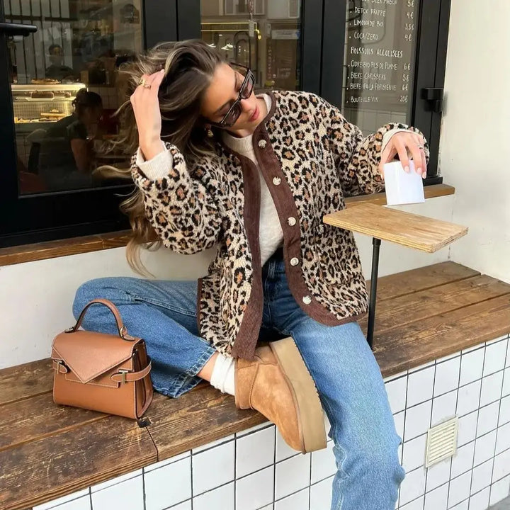 Leah | Chic Leopard Cardigan