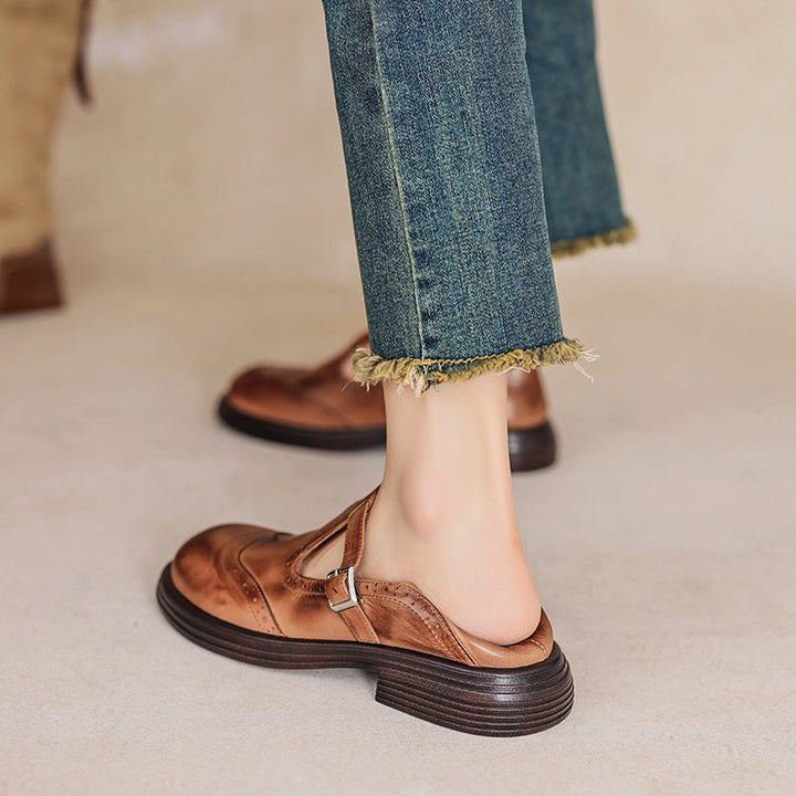 Sophie - Premium Leather Mary Janes
