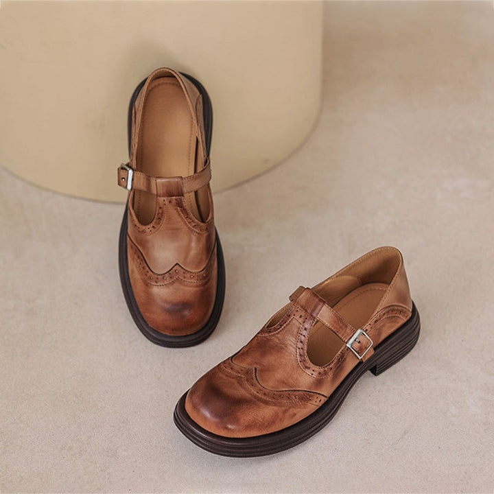 Sophie - Premium Leather Mary Janes