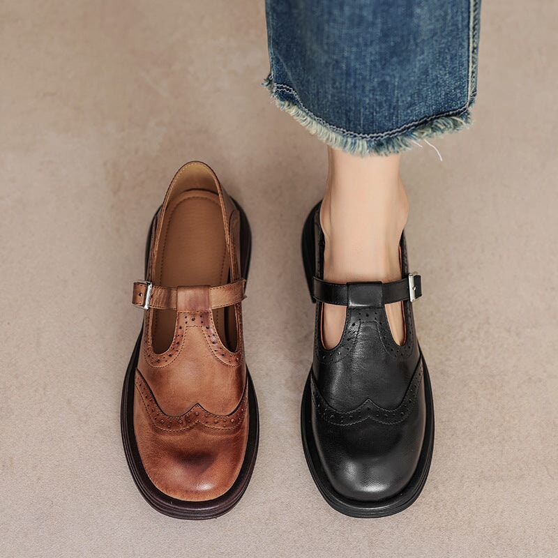 Sophie - Premium Leather Mary Janes