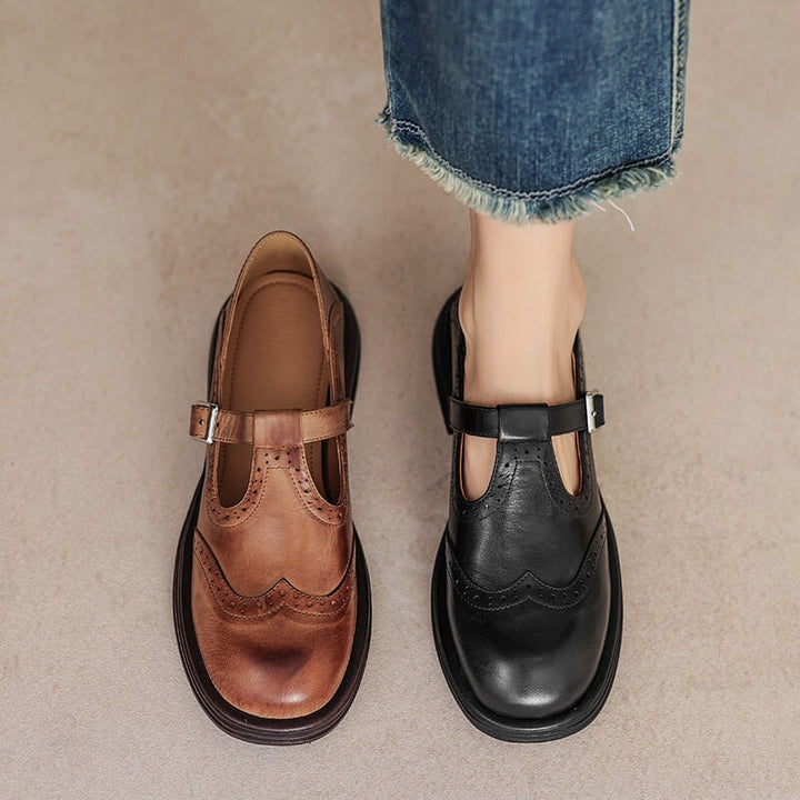 Sophie - Premium Leather Mary Janes