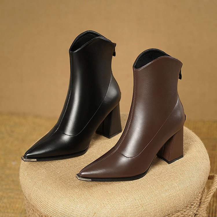Imogen | Chrome Tip Chelsea Boots