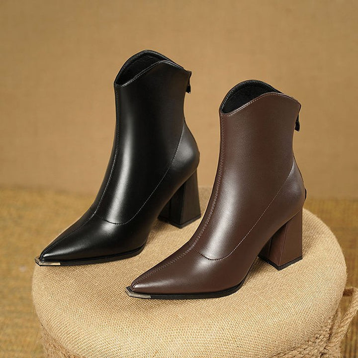 Imogen | Chrome Tip Chelsea Boots