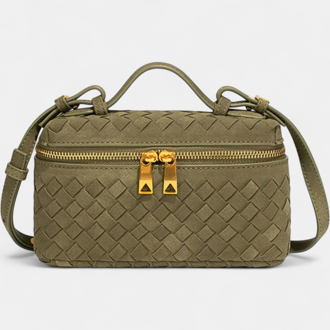 Alana | Vintage Matte Hand-Woven Box Bag