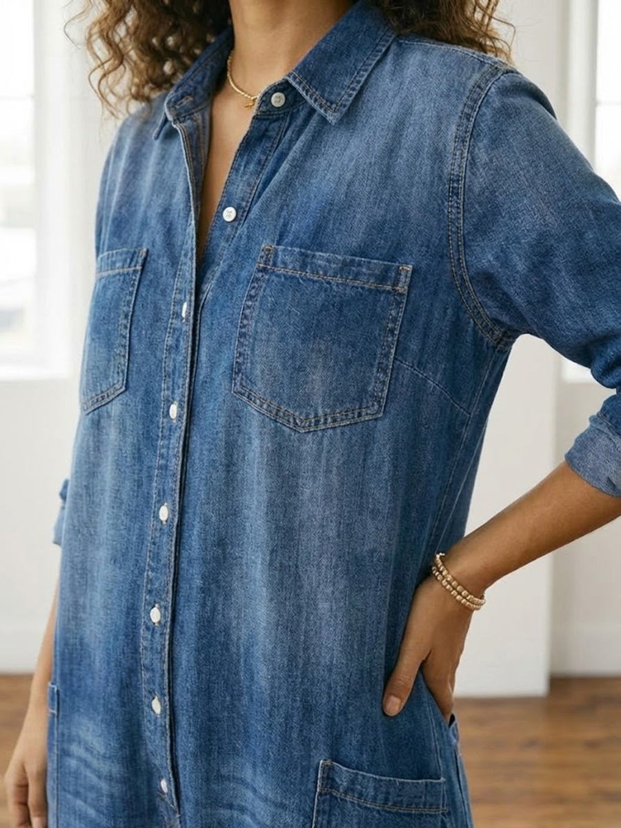 Eden - Denim Cotton Jumpsuit