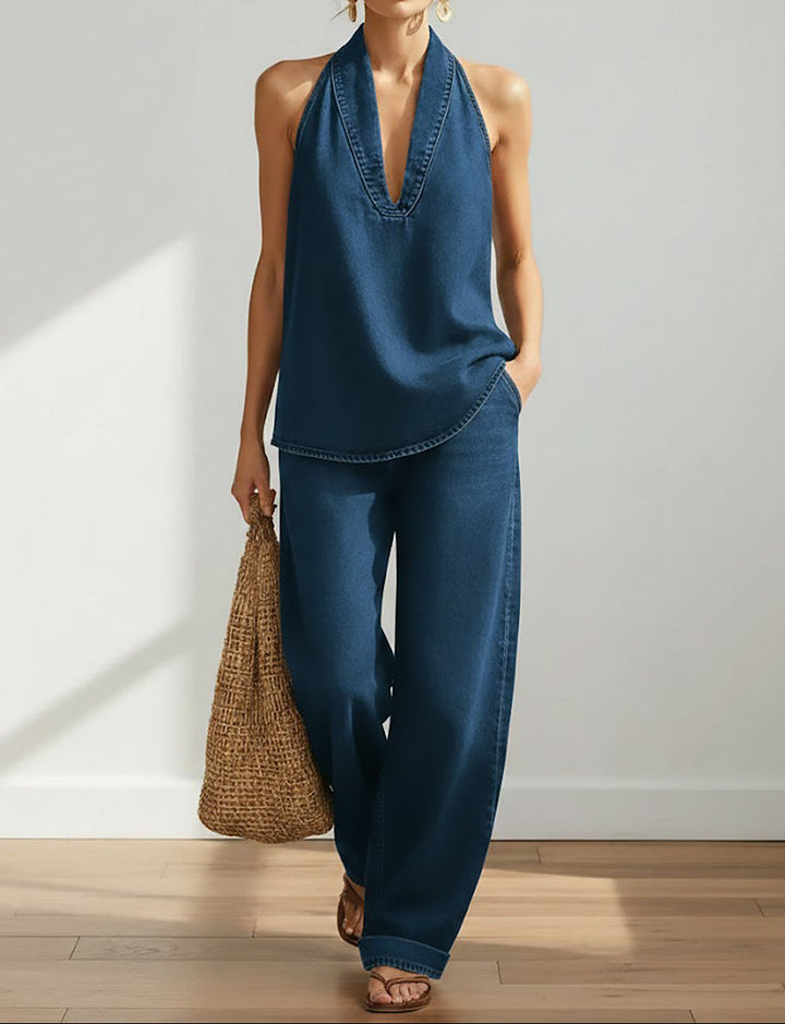 Eva - Two-Piece Denim Set