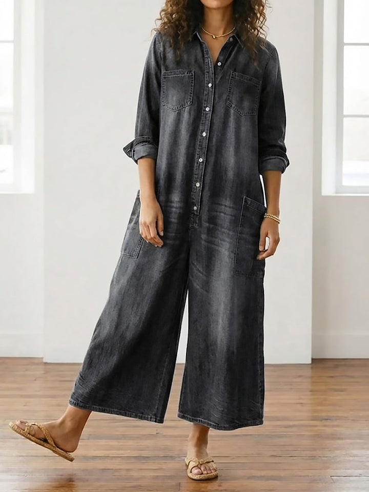 Eden - Denim Cotton Jumpsuit