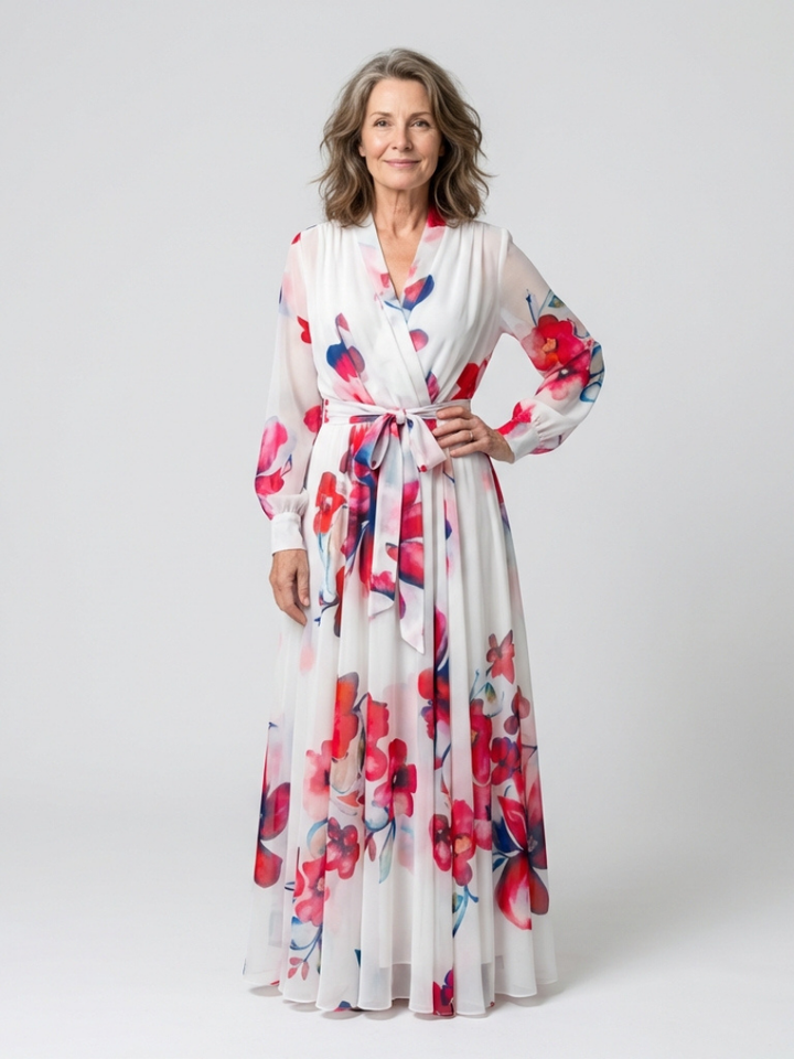 Clara Floral Wrap Maxi Dress