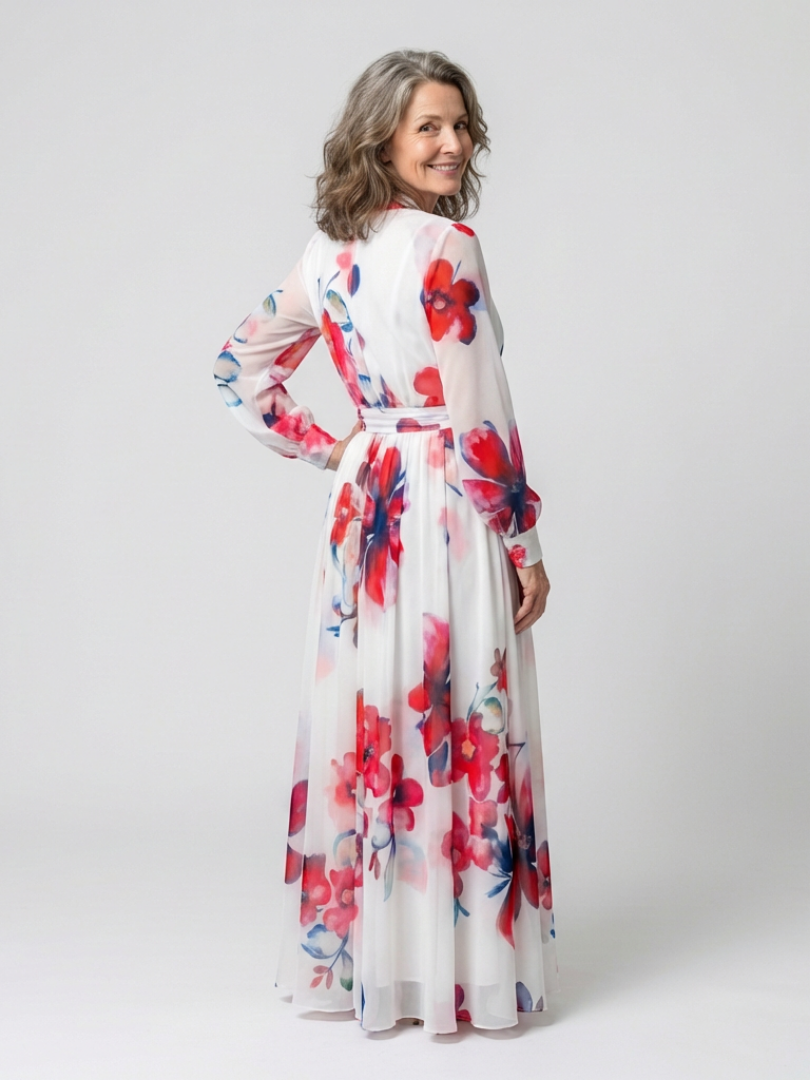 Clara Floral Wrap Maxi Dress