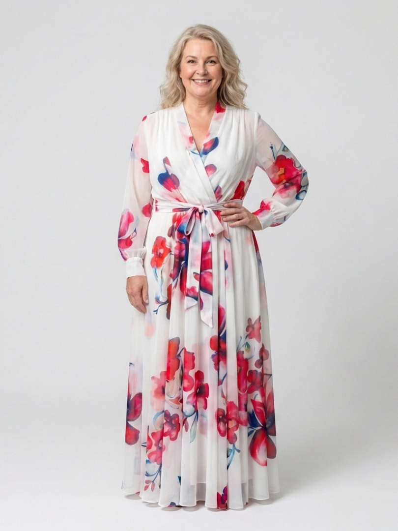 Clara Floral Wrap Maxi Dress
