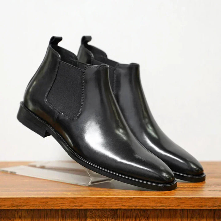 Finn - Leather Chelsea Ankle Boots