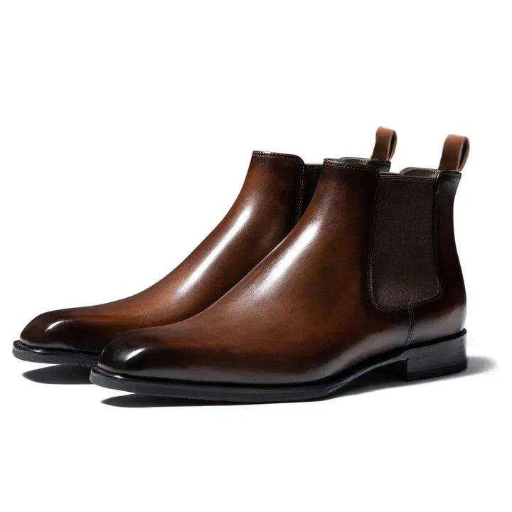 Finn - Leather Chelsea Ankle Boots