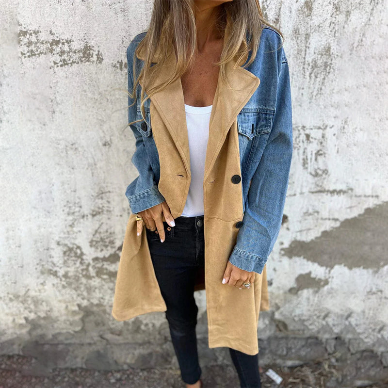 Willow | Two-Tone Denim Trench