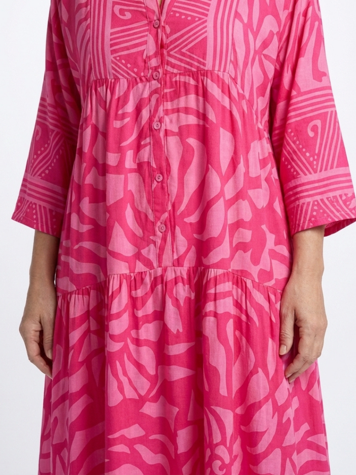 Gwendolyn Button-Front Midi Dress