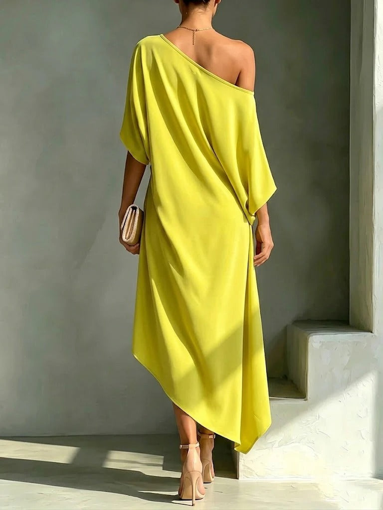 Constance Asymmetrical Flowing Maxi Dress