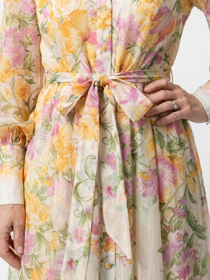 Rosamund Floral Sheer Maxi Dress