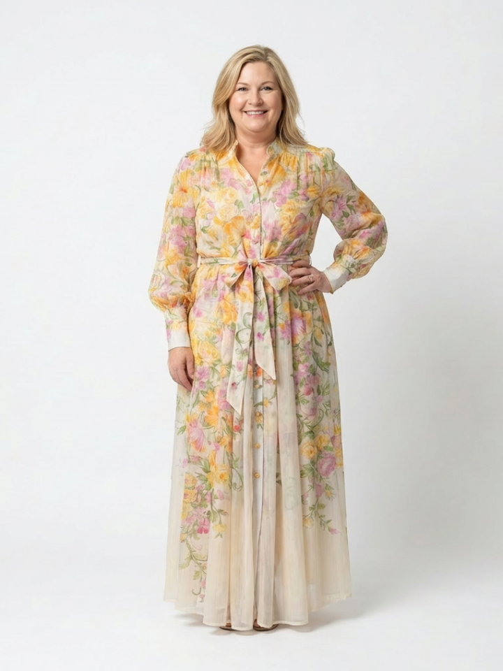 Rosamund Floral Sheer Maxi Dress