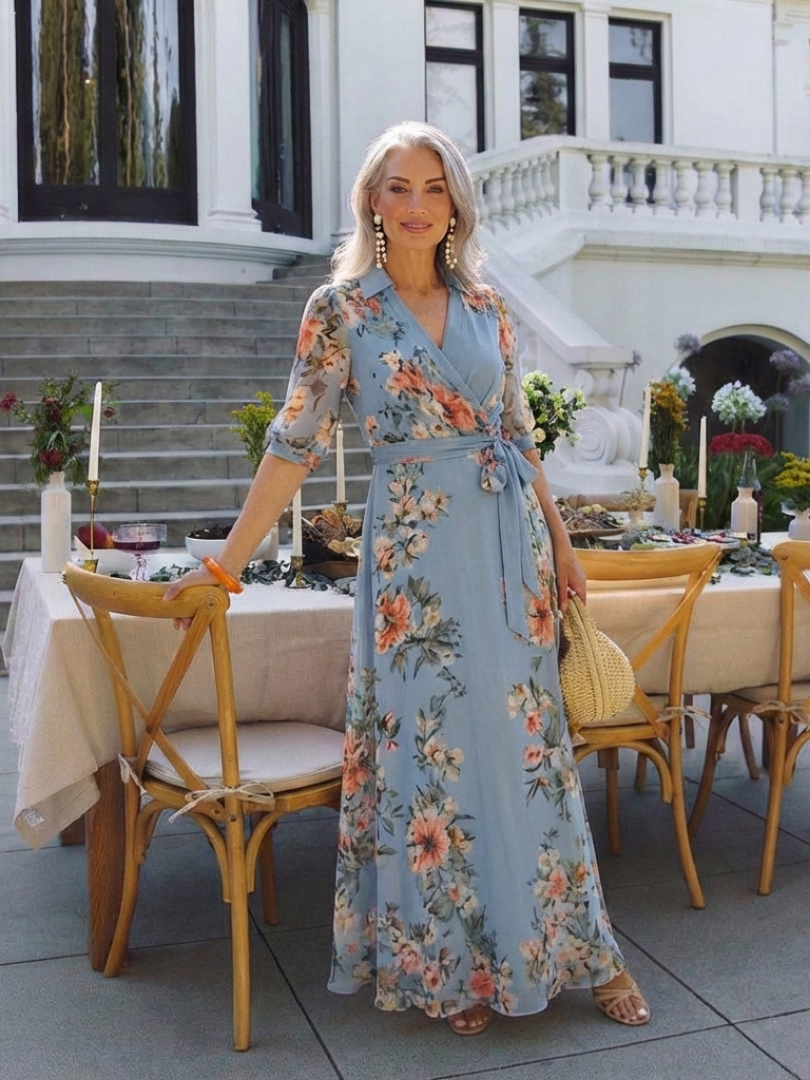 Wren Floral Wrap Maxi Dress