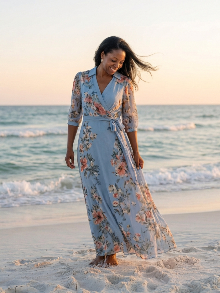 Wren Floral Wrap Maxi Dress